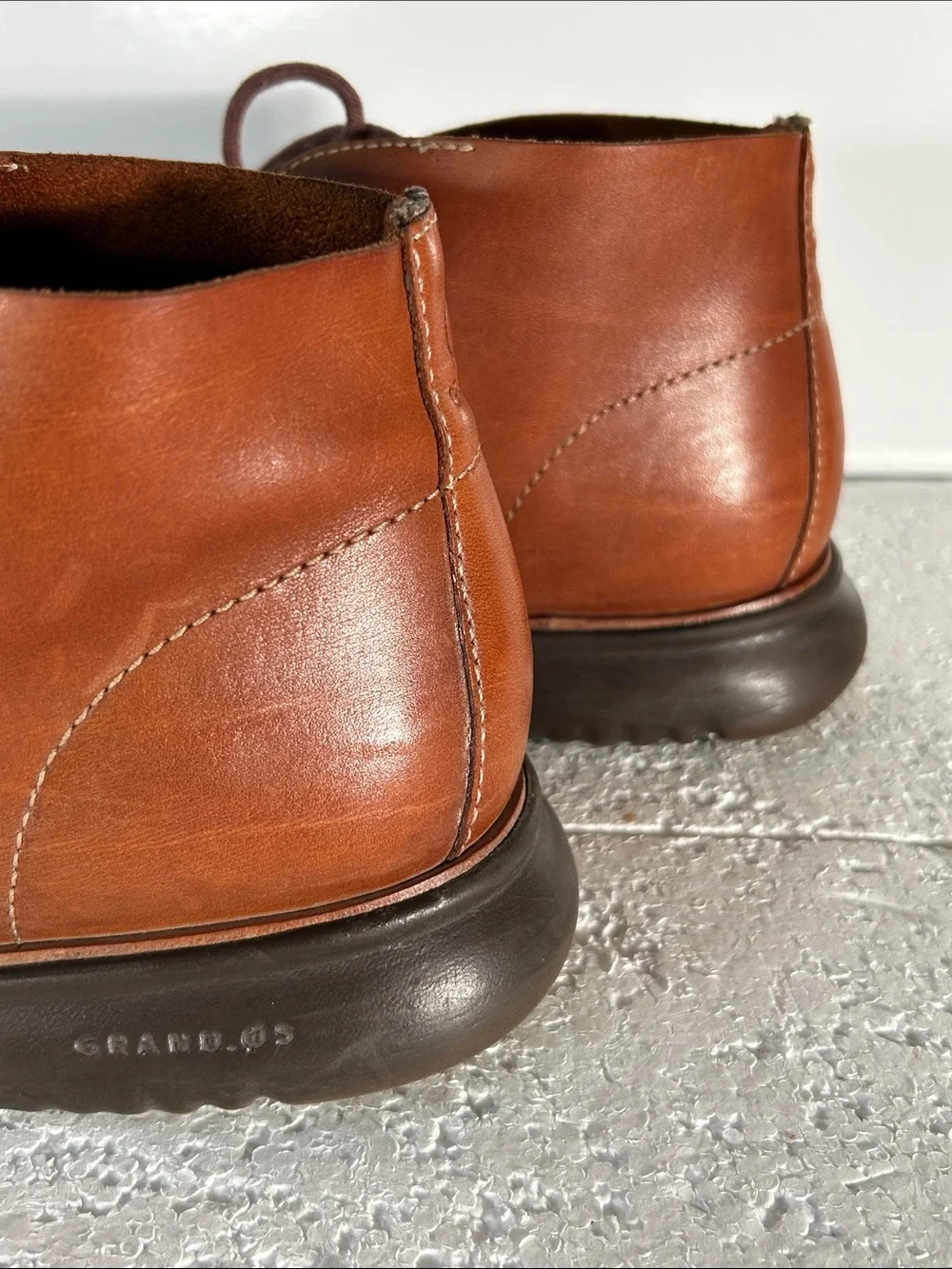Cole Haan SZ 11.5 Zerogrand Brown Leather Chukka Desert Boots Closet Staple